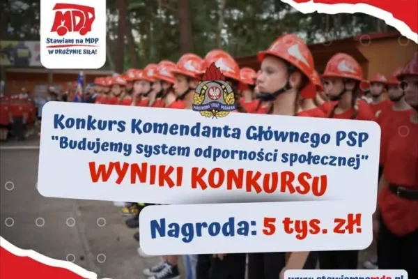 Drużyna OSP Bargłów Kościelny laureatem powiatowym konkursu Komendanta Głównego PSP