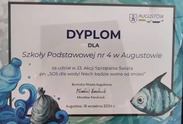 Uczniowie z Augustowa posprzątali świat w 33. edycji akcji „Sprzątanie Świata”