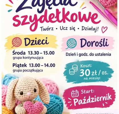 Nowy sezon zajęć w Gminnym Ośrodku Kultury w Nowince – zapisy od października