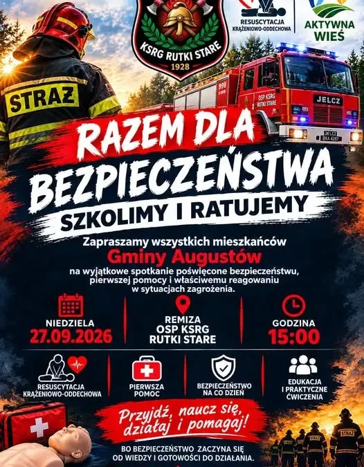 OSP Rutki Stare zaprasza na szkolenie z pierwszej pomocy