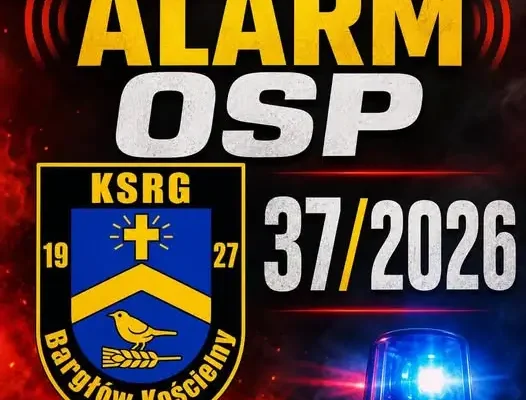 Plama oleju na ul. 1000-lecia w Bargłowie Kościelnym – akcja OSP KSRG