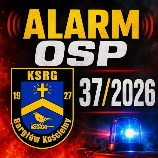 Plama oleju na ul. 1000-lecia w Bargłowie Kościelnym – akcja OSP KSRG