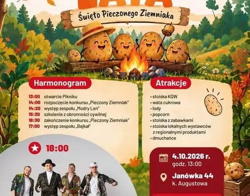 Piknik „Zakończenie Lata” i Święto Pieczonego Ziemniaka w Janówce