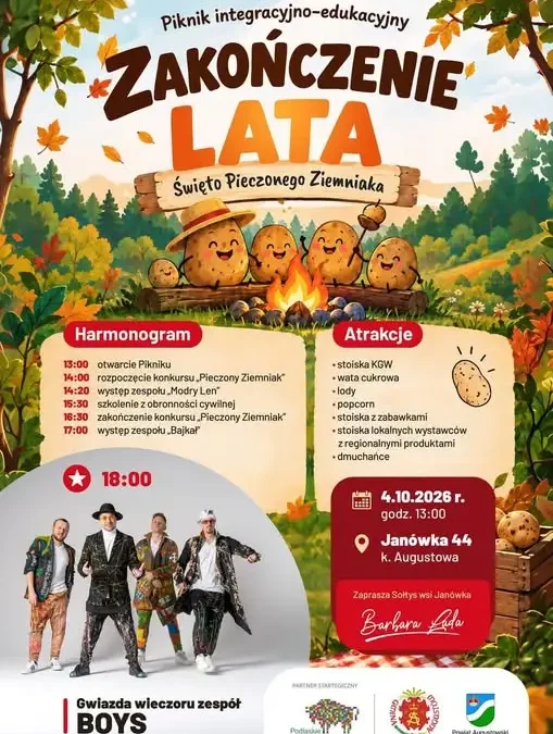 Piknik „Zakończenie Lata” i Święto Pieczonego Ziemniaka w Janówce