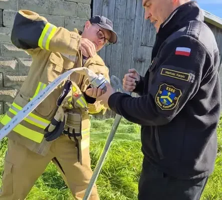 Druhowie z OSP Bargłów Kościelny szkolili się z gaszenia pożarów wewnętrznych