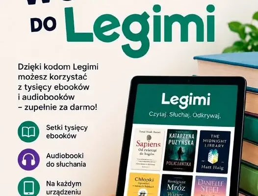 Darmowe kody do Legimi – tysiące ebooków i audiobooków czeka