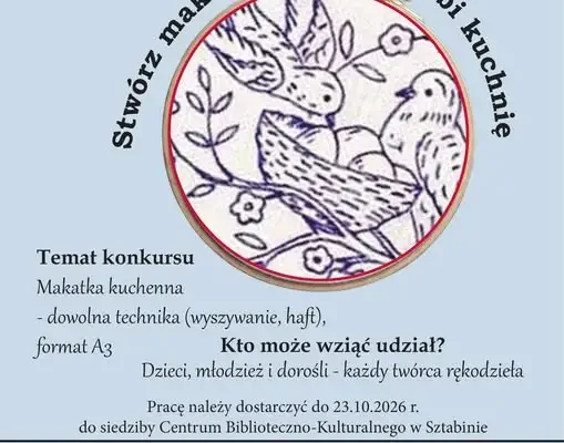 Konkurs na makatkę kuchenną w Sztabinie – stwórz rękodzieło i zdobądź nagrodę