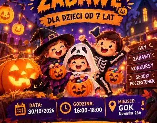 Strasznie fajna zabawa w Nowince – zapisy dla dzieci już otwarte