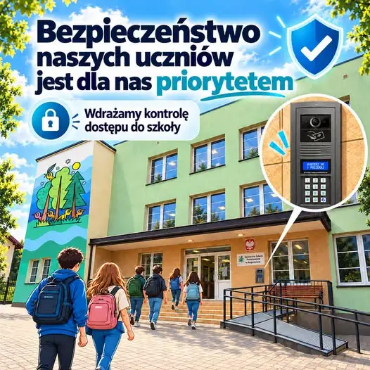 Augustów: Społeczna Szkoła STO wprowadza kontrolę dostępu i monitoring