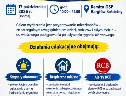 Bargłów Kościelny: Akademia Ochrony Ludności i Obrony Cywilnej już 17 października