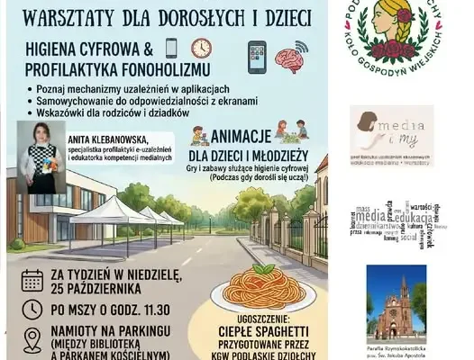 Podlaskie Dziołchy zapraszają na warsztaty o higienie cyfrowej i profilaktyce fonoholizmu