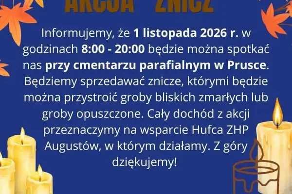Akcja „Znicz” w Prusce – wsparcie Hufca ZHP Augustów